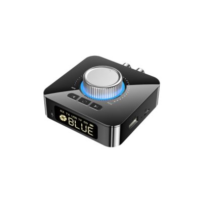 Adaptor audio DIGITAL RX/TX la ANALOGIC 2x RCA +Bluetooth / USB/ Card MicroSD + JACK 3.5 mm + potentiometru volum +telecomanda M