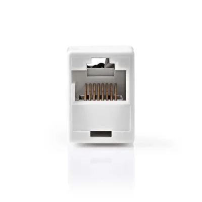 Adaptor retea prelungire Cat5 RJ45 mama - RJ45 mama alb Nedis CCGB89005WT