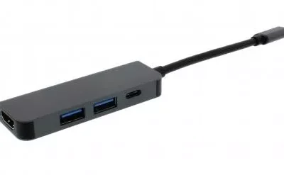 Adaptor USB Type C - HDMI 2x USB3.0 USB Type C PD WELL