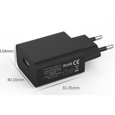 Alimentator USB 230V la USB A 2A negru