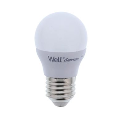 Bec LED G45 E27 7W 660lm 230V lumina rece 6500K Supreme Well LEDLC-G457E27-07-WL