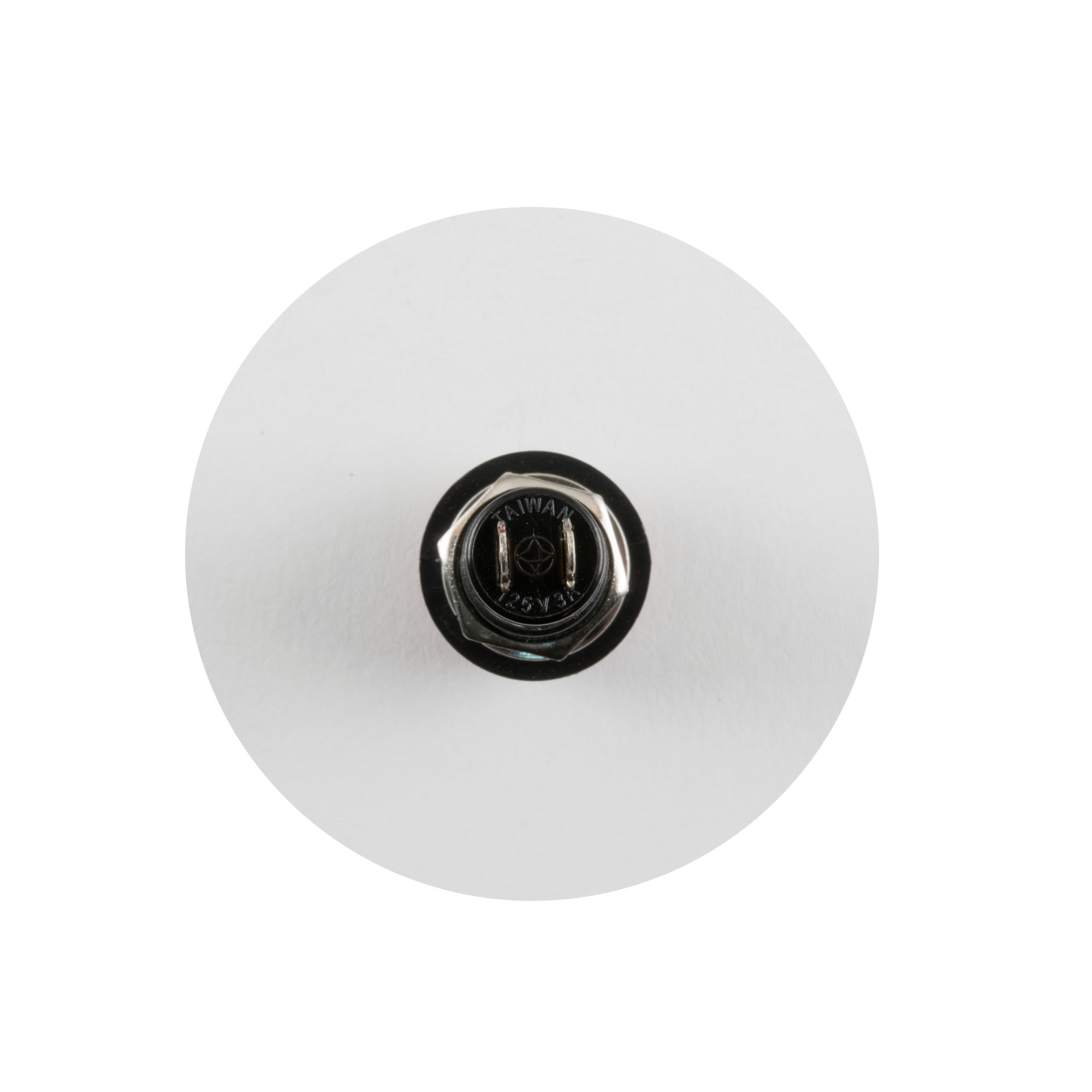 Buton comanda OFF-(ON) incastrabil 12mm 250V/3A rosu HOME - imagine 2
