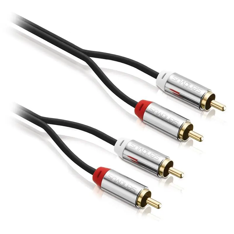 Cablu audio SENTIVUS 2x RCA - 2x RCA 3m tata-tata SA-AU080-300