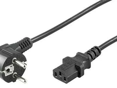 Cablu de alimentare calculator PC Schuko 90 grade tata - CCE mama 1.5m WELL