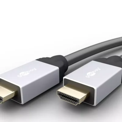Cablu HDMI v2.0 Ethernet 1m 3D Ultra HD 4K 60Hz 2160p Goobay Plus