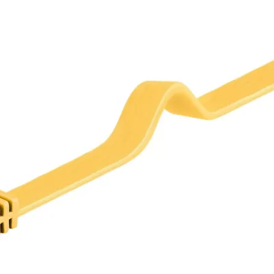 Cablu plat Cat6A UTP 2m 500MHz RJ45 cupru galben Goobay
