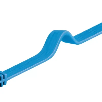 Cablu plat Cat6A UTP 5m 500MHz RJ45 cupru albastru Goobay