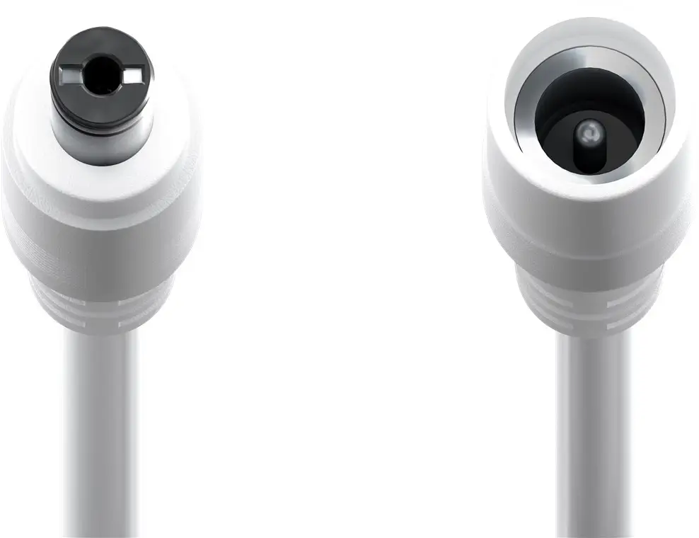 Cablu prelungitor DC 5.5/2.1 mufa - DC 5.5/2.1 soclu 10m 5A 2x0.5mm2 cupru drept alb Goobay 76677 - imagine 2