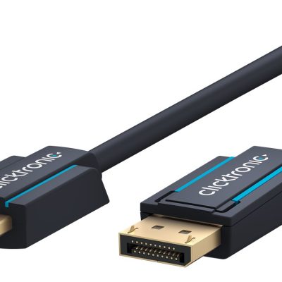 Cablu Profesional Displayport tata - HDMI tata 5m Clicktronic OFC 10.2Gbit/s 1920x1200p