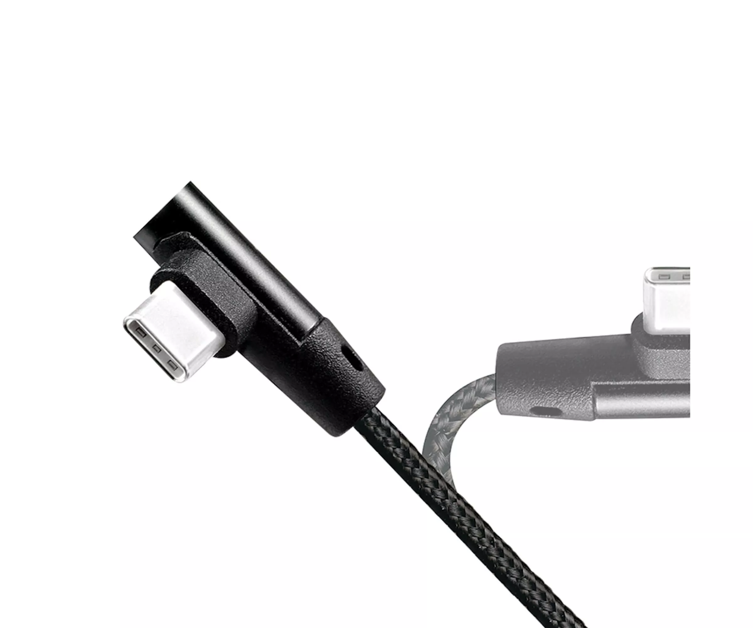 Cablu USB 2.0 A mufa tata - USB Type C mufa tata in unghi 0.3m LOGILINK CU0137 - imagine 2