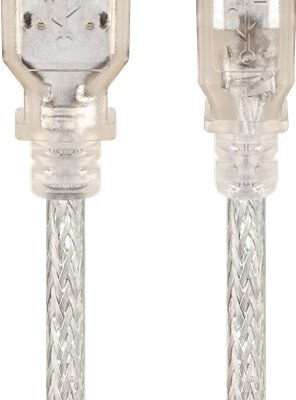 Cablu USB 2.0 HI-SPEED tata A la USB tata tip B imprimanta 1m cupru 0.48Gbit/s transparent 68606 Goobay
