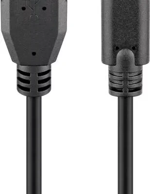 Cablu USB 2.0 tata la USB Type C tata 0.5m negru Goobay