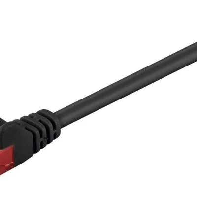 Cablu UTP CAT6 mufat 2m patch cord negru GOOBAY
