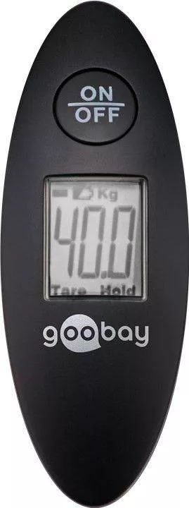 Cantar digital cu LCD pentru bagaje max 40kg negru Goobay - imagine 2