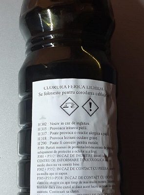 Clorura ferica 1 litru concentratie 40%