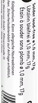 Fludor 1mm fara plumb cu argint cupru staniu flux 217 C 17gr Goobay