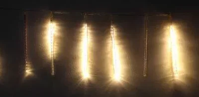 Ghirlanda luminoasa 8 turturi lumina alba cablu transparent WELL