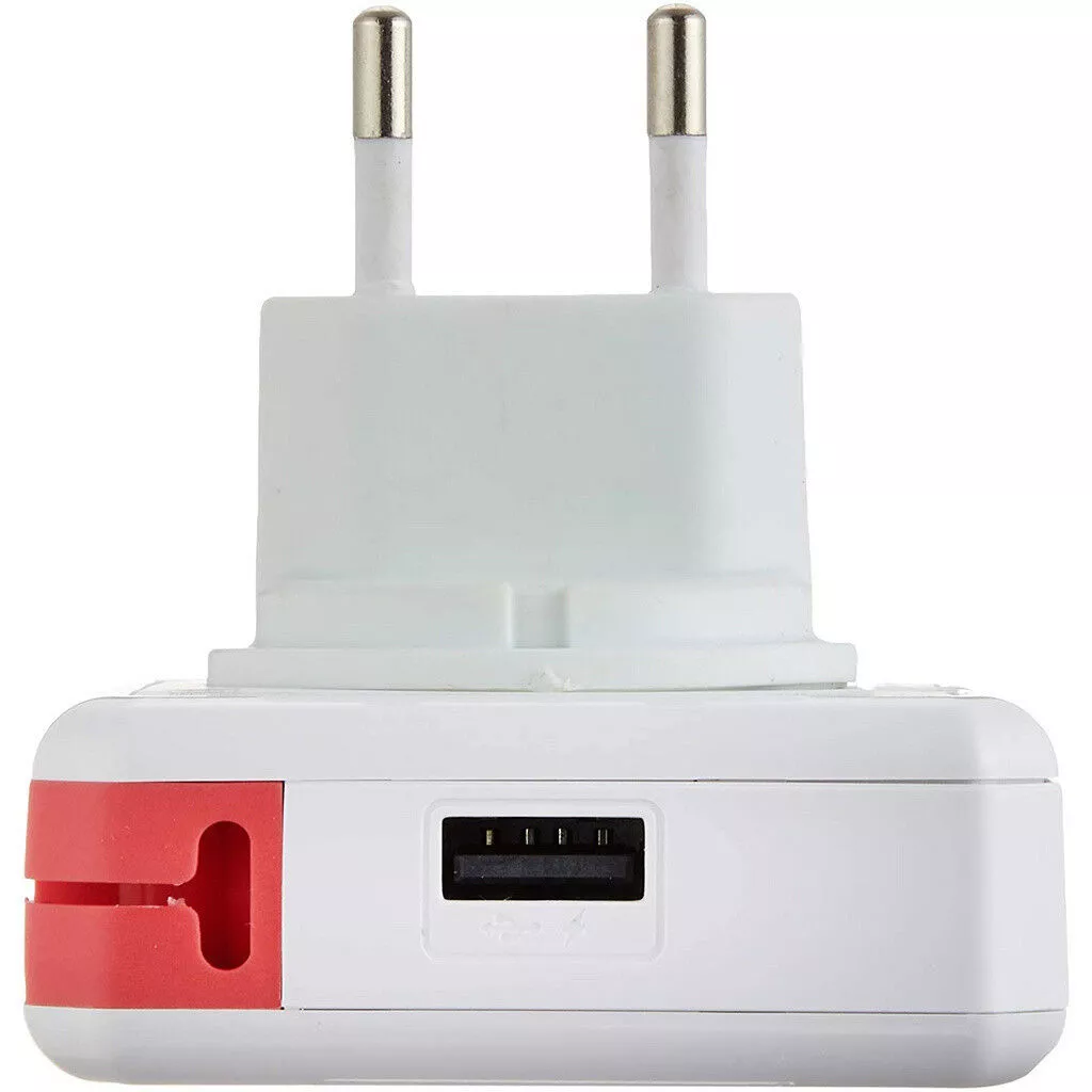 Hub mini USB 2.0 cu 4 porturi alb/rosu Allocacoc PowerUSB HUB - imagine 3