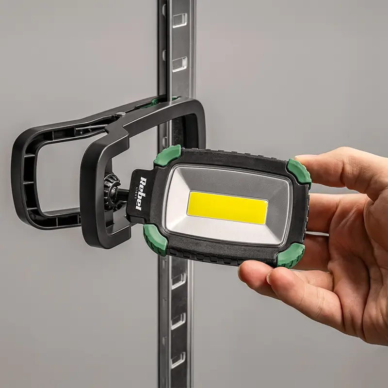 Lampa atelier LED COB 5W cu acumulator Li-Ion REBEL URZ3496 - imagine 8