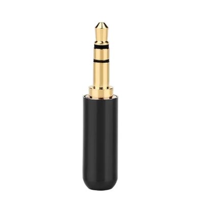 Mufa audio Premium slim JACK 2.5 mm Stereo tata contacte aurite carcasa metal