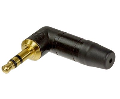 Mufa Jack 3.5 mm tata 90 grade stereo cu manson protectie NEUTRIK NTP3RC-B