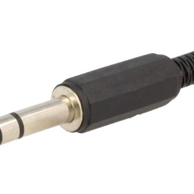 Mufa Jack 6.3 mm tata stereo cu manson plastic drept pe cablu NINIGI JC-015