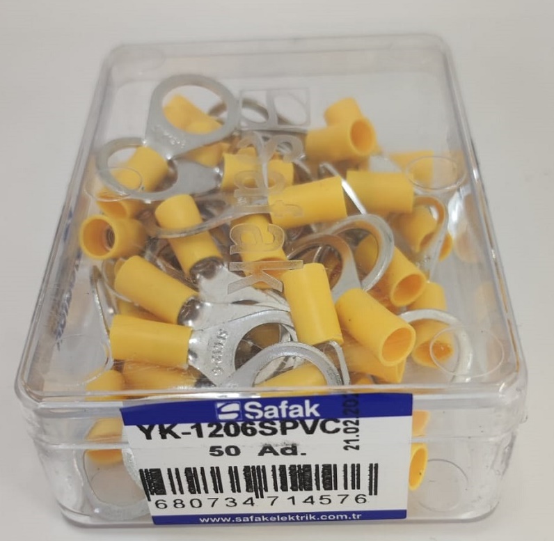 Papuc ochi izolat galben 4.0-6.0mm2 M12 Safak YK-1206SPVC - imagine 2