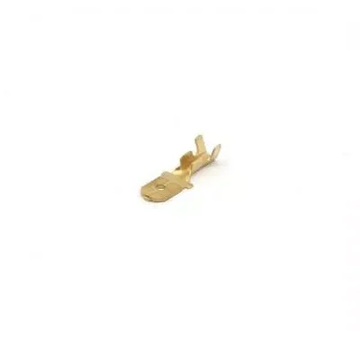 Papuc terminal plat tata neizolat 6.3x8mm din alama 1.5-2.5 mm