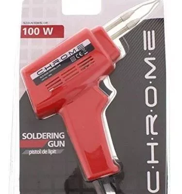Pistol de lipit 100W in blister CHROME