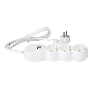 Prelungitor electric 3500W 3G1.5 alb 3 prize 3m cu intrerupator Wconn AL3115A03