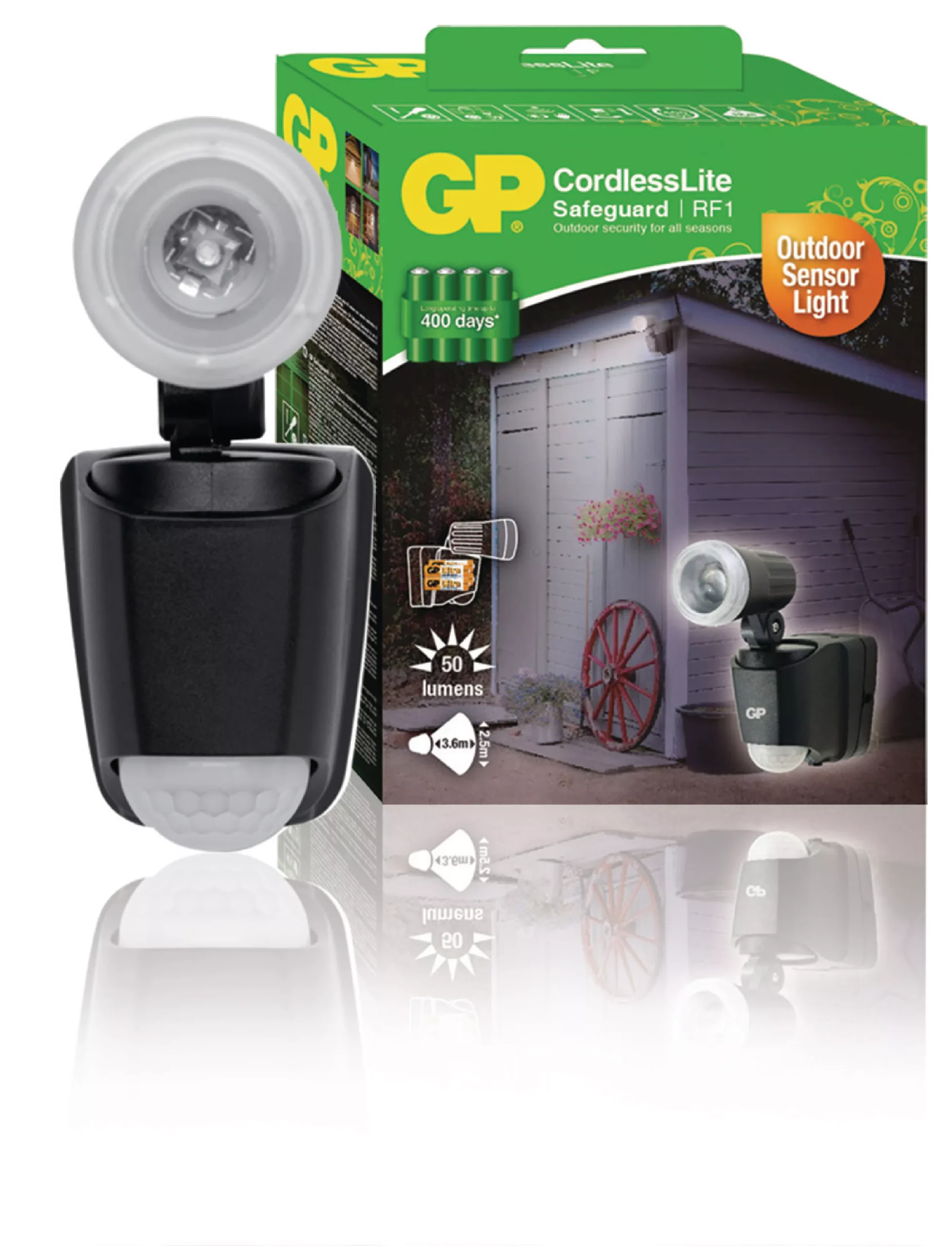 Proiector LED Safeguard 2.1 cu baterie si senzor miscare 1x LED GP - imagine 5