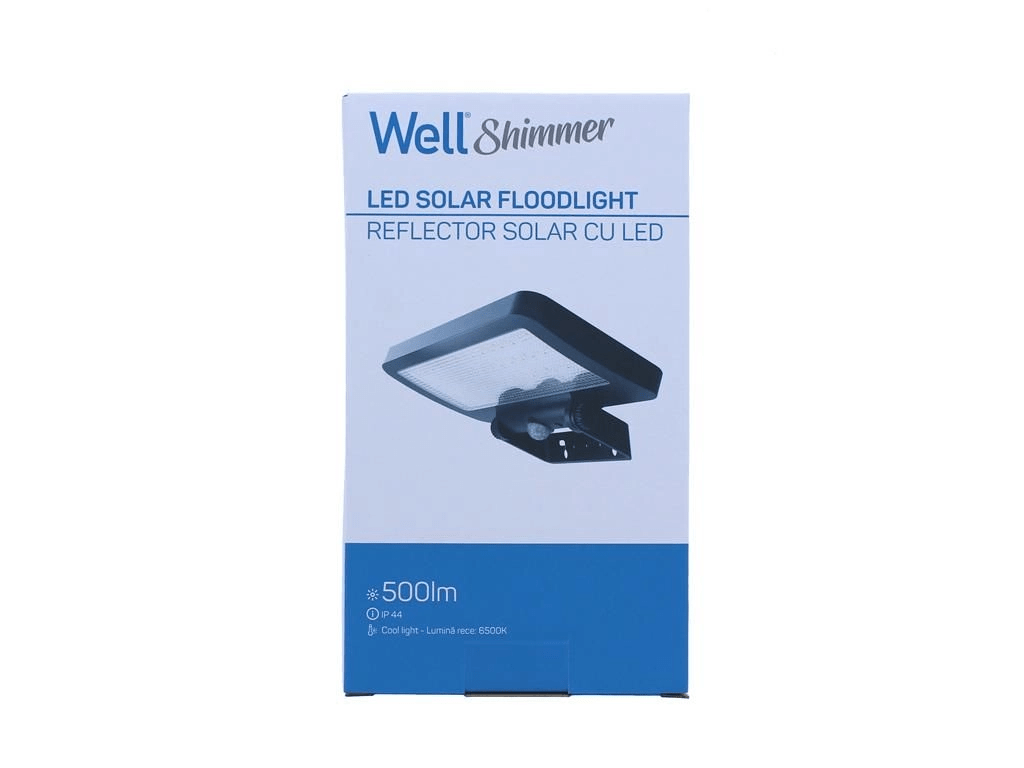 Proiector solar LED cu senzor de miscare Well Shimmer 5W 500lm 6500K LEDFSC-SHIMMER5-WL - imagine 4