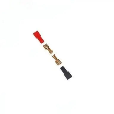 Set papuci electrici izolati mama 4.8x0.5mm 2buc rosu si negru GBC 18.3809.20-2
