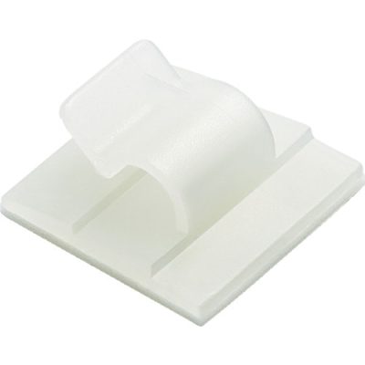 Set suporti cu adeziv cabluri mici 19x10mm alb 100buc GAN.2MT.401 SapiSelco Italy