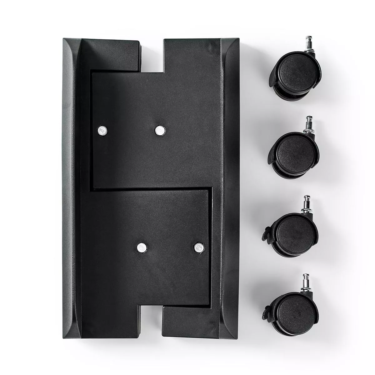 Stand PC Nedis latime reglabila 4 roti blocabile - imagine 5