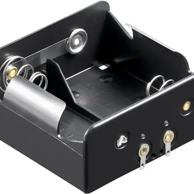 Suport baterii 2x D R20 cu Terminal de lipire Goobay 11033