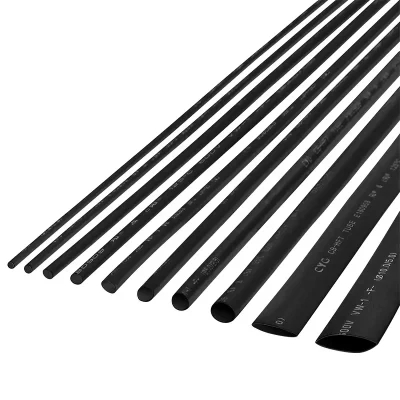 Tub termocontractabil negru CB-HFT 3.5/1.75mm 1m flexibil fara halogeni rezistent la flacara 1buc Rebel NAR0246.1-1
